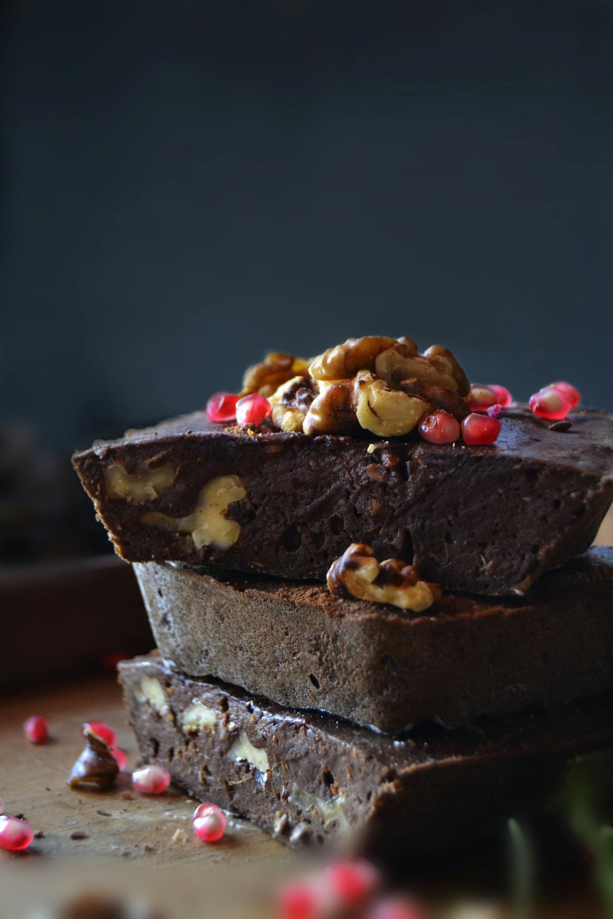 Budino al cioccolato fondente in coppa di vetro